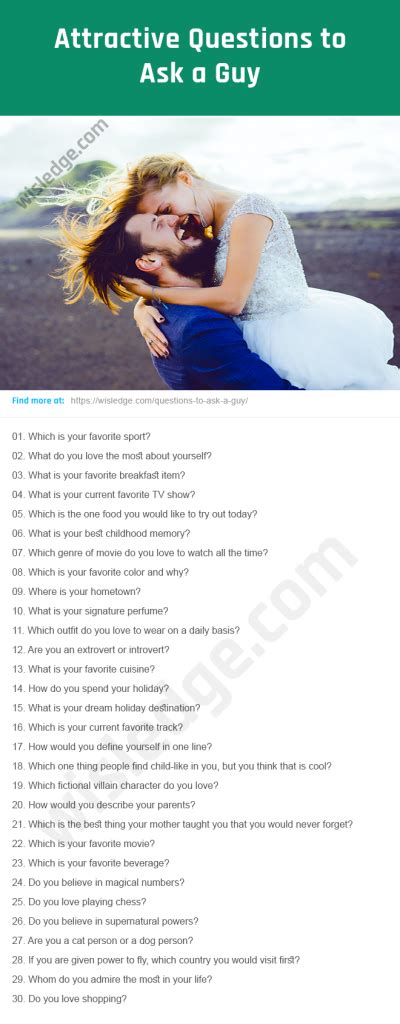 400 Attractive Questions To Ask A Guy Wisledge Fun Questions To