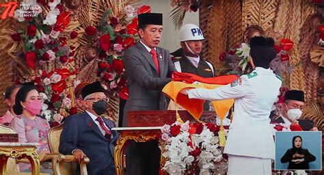 Jokowi Pimpin Upacara Peringatan Detik Detik Proklamasi Kemerdekaan