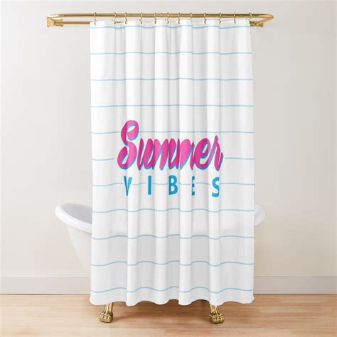Funny Shower Curtains Summer Poster Curtains For Sale Summer Tshirts Summer Vibes Tub