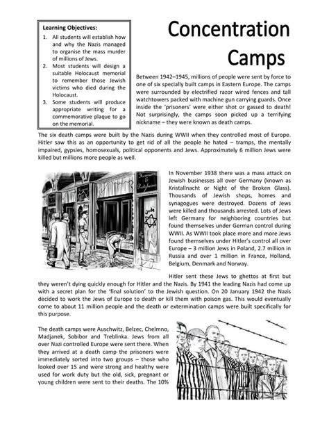 The Holocaust Worksheets Ks3 And Ks4 Lesson Plans And Resources