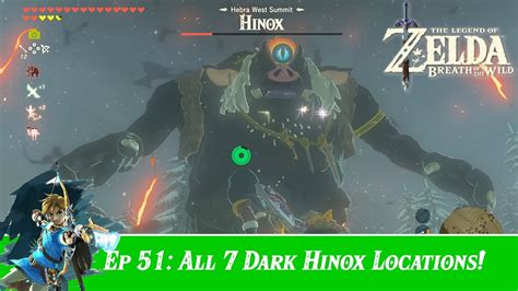All 7 Dark Hinox Locations The Legend Of Zelda Breath Of The Wild
