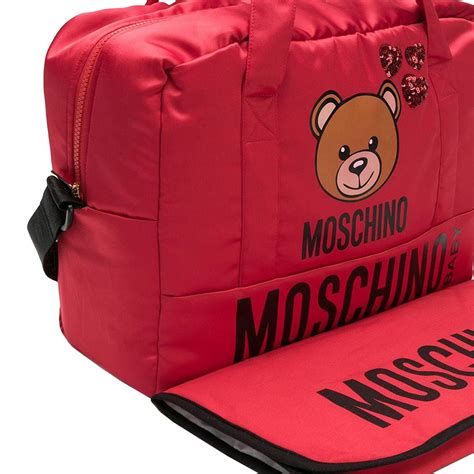 Moschino Baby Outlet Bag For Kids Red Moschino Baby Bag Mpx02u