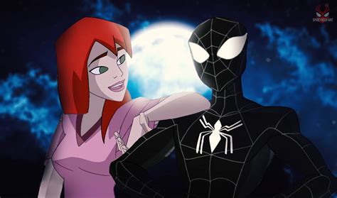 Spectacular Spider Man Symbiote And Mary Jane Love By Spideyjosh Art On