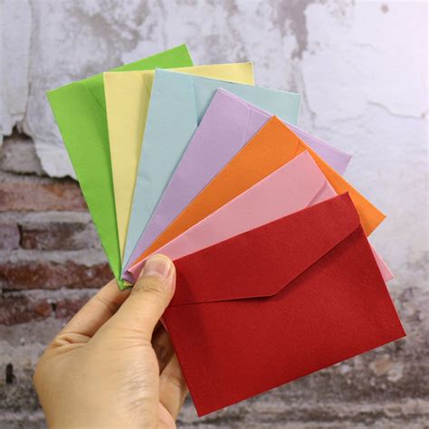 30pcs Small Paper Envelopes 10pcs 13 Candy Colors Postcard Etsy