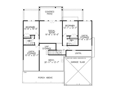 Farmhouse Style House Plan 3 Beds 2 Baths 2342 Sqft Plan 54 544