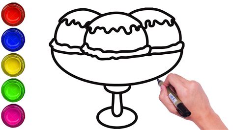 How To Draw Ice Cream Cup Ice Cream Drawing Easy Draw Ice Cream And