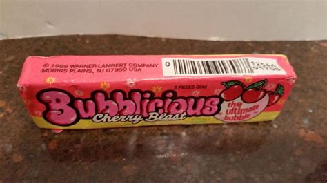 Vintage Bubble Gum Bubblicious Cherry Blast Gum Bubblicious Bubble Gum