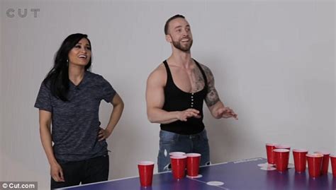 Couples Complete Horrifying Dares In Fear Pong Game Daily Mail Online