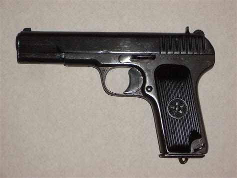 Tokarev Tt 33 Cal762×25mm Tokarev 8 Shots Conceived In 1930 For