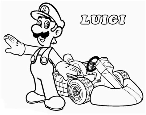 This pin was discovered by de barnes. Mario Kart Coloring Pages | Super mario coloring pages ...