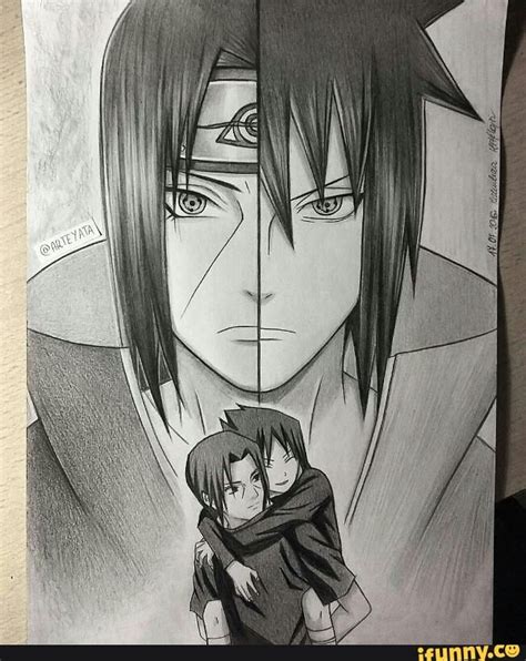 Itachi And Sasuke Drawing Naruto Boruto