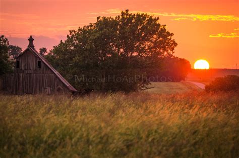 Michael Hoag Photos Photos Of Country Scenes Sunset On The Farm