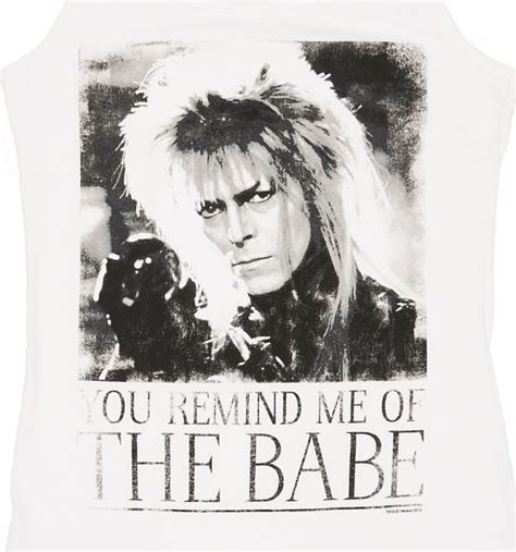 Womens White You Remind Me Of The Babe Bowie Labyrinth Vest