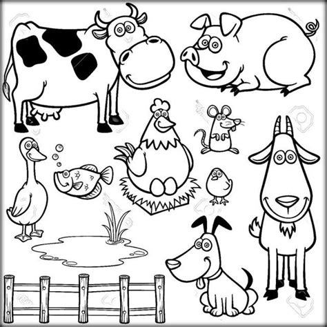 Farm Animals Coloring Book Pdf Thekidsworksheet