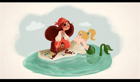Pirate And A Mermaid By Dinglehopper On Deviantart