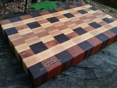 Custom Appalachian Hardwood End Grain Cutting Board By Stonefly