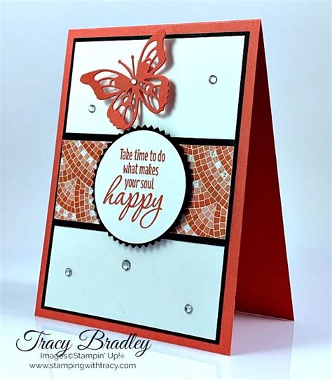 Stampin Up Mosaic Mood Designer Series Paper Stamping With Tracy