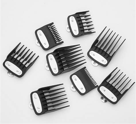 8pcsset Hair Clipper Guide Accurate Limit Comb Multi Size Barber Black