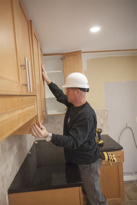 During a kitchen remodeling job, cabinets if your kitchen is in good shape, then you can opt to reface or refinish your cabinets. Mike Holmes Weighs In: Should I Paint, Reface or Replace ...
