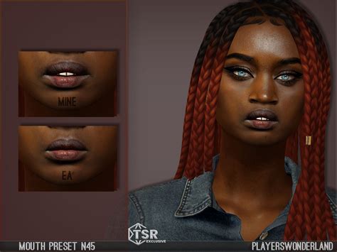 The Sims Resource Mouth Preset N45