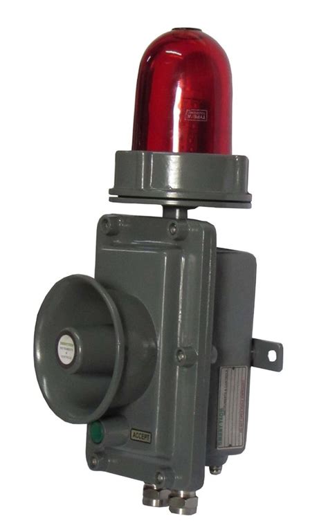 Flameproof Hooter With Flasher Flameproof Audio Visual Signaling