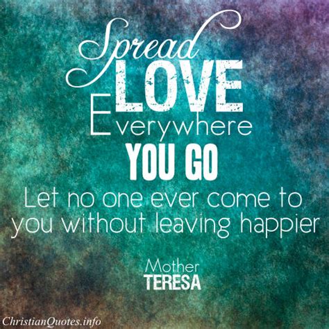 Mother Teresa Quote Spread Love