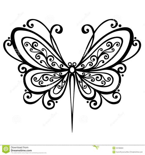 Download Insect dragonfly stock vector. Image of decoration ...