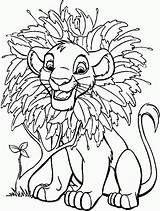 Coloring Lion King Pages Disney Simba Print Printable Flowers Template Everfreecoloring Sketch Lionking Popular Comments sketch template