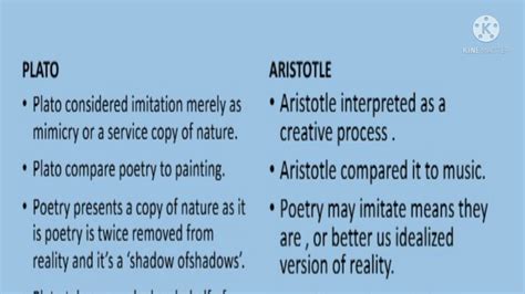 Defense Of Poetry Aristotle Plato Comparison Chart Between Aristotle And Plato