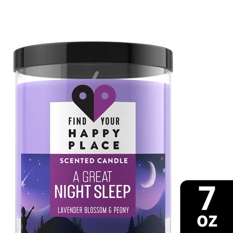 Find Your Happy Place Scented Jar Candle A Great Night Sleep 7 Oz