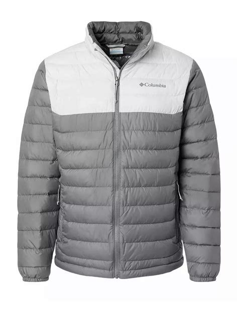 Columbia Powder Lite Insulated Jacket 169800 Large Puffer Greywhite Ebay