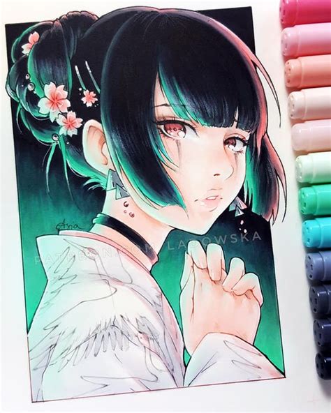 Wish By Ladowska On Deviantart Copic Drawings Drawings Copic Marker Art