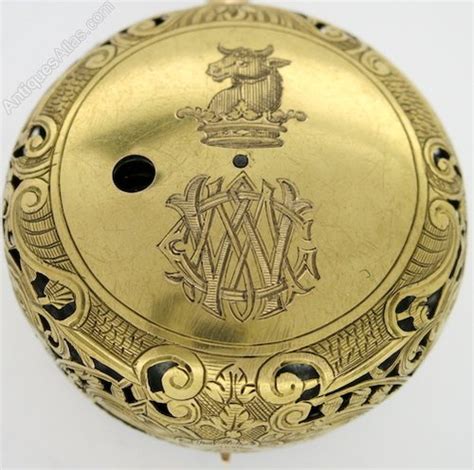 Antiques Atlas Gold Repousse Repeating Pocket Watch London C1740