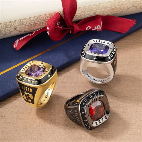Custom Class Ring For Mens High School College And University