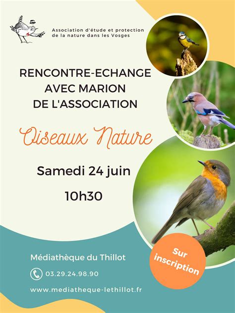 Rencontre échange Avec Marion De Lassociation Oiseaux Nature La