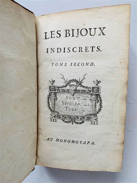 Diderot Les Bijoux Indiscrets Edition
