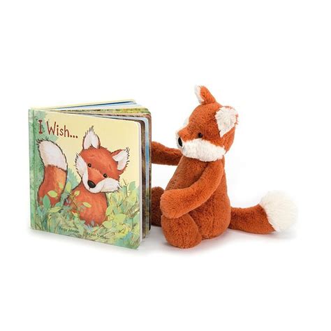 I Wish Book Jellycat Cute Fox Teddy Bear