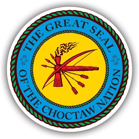Fagraphix Round Choctaw Nation Seal Sticker Decal Self