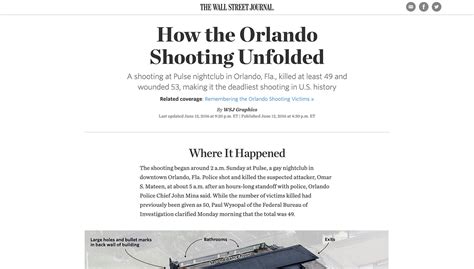 How The Orlando Shooting Unfolded — Critique Of The Multimedia Package