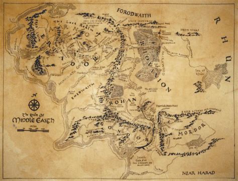 Printable Middle Earth Map