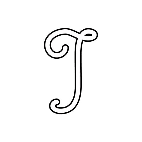 Letters And Numbers Cursive Uppercase Letter I