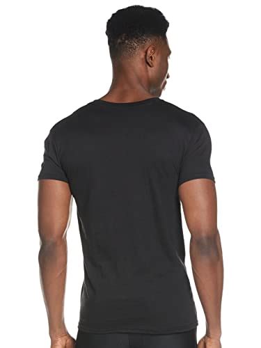 Hanes Ultimate Mens 4 Pack Freshiq Crew T Shirt Black X Large