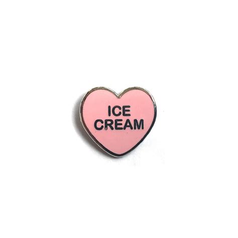 Ice Cream Candy Heart Pin Yesterdays