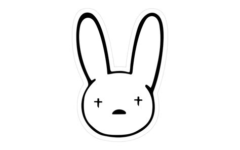 Bad Bunny Sticker Best Quality Bad Bunny Logo Decal X PRE Sticker By Carpert