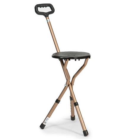 2 in 1 folding walking stick with seat mobility tripod stool portable for elder. Drive Adjustable Aluminium Cane Seat Folding Walking Stick ...