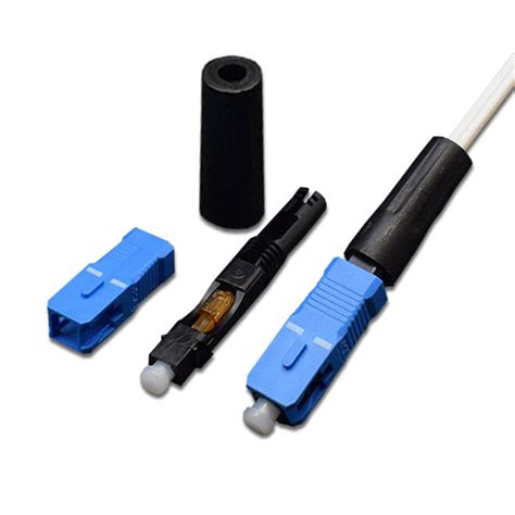 Sc Upc Apc Fiber Fast Connector For Communication Equipment Fttx Network