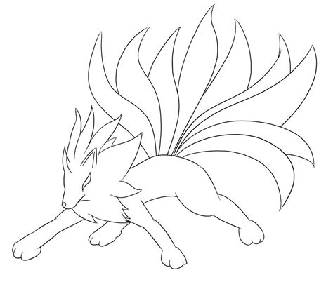 Coloriage Clipartmag Ninetales Sketch Coloring Page