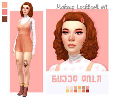 Ts4 Lookbook Sweet Peach Dreams Sims 4 Mods Clothes S