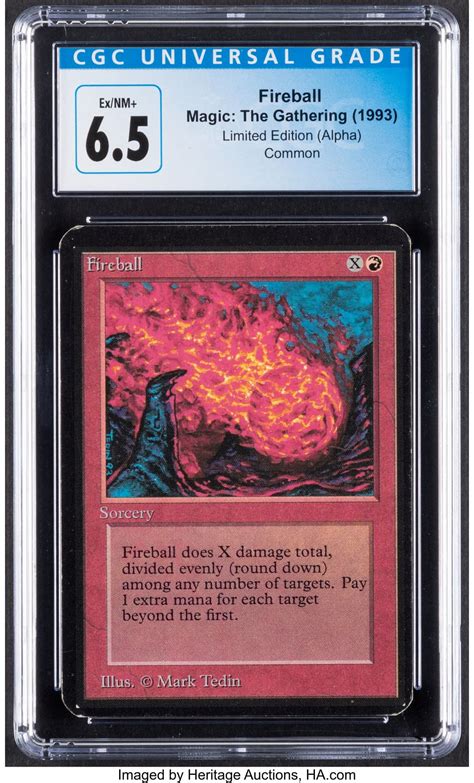 Magic The Gathering Alpha Fireball Up For Auction At Heritage