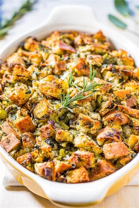 Classic Traditional Thanksgiving Stuffing Averie Cooks